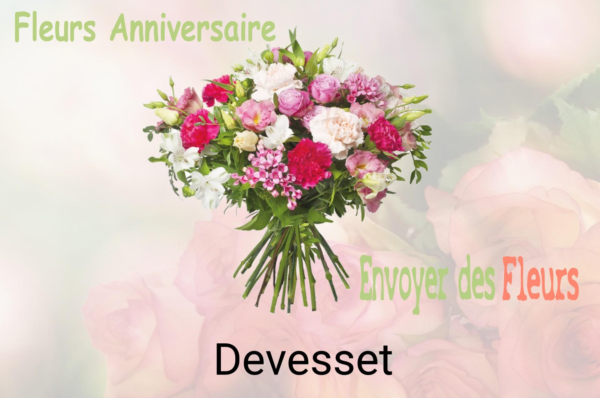 Bouquet de fleurs d’anniversaire livré à Devesset